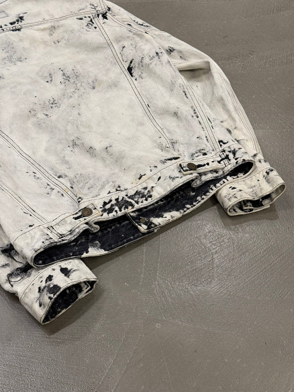 S/S2016 Saint Laurent bleached studded denim jacket