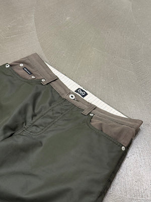 A/W2004 Dolce & Gabbana double layer hybrid pants
