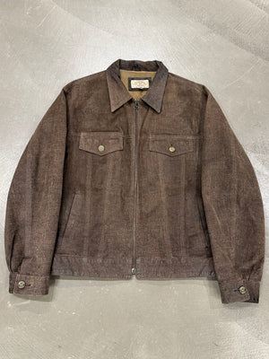 1990s Armani leather work jacket