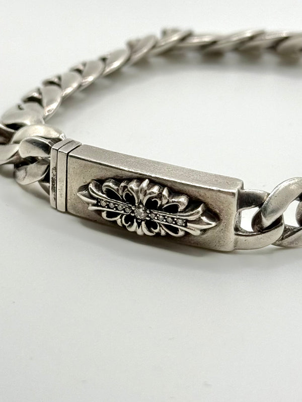 Chrome Hearts factory diamonds floral cuban bracelet