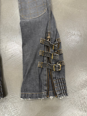 F/W 2003 Dolce & Gabbana bondage biker pants