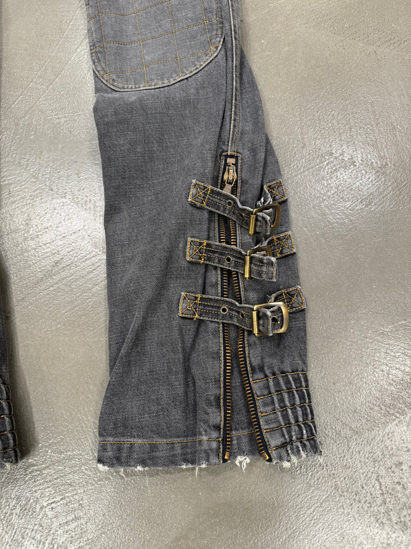 F/W 2003 Dolce & Gabbana bondage biker pants