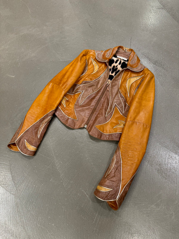 S/S2002 Roberto Cavalli runway paneled western jacket