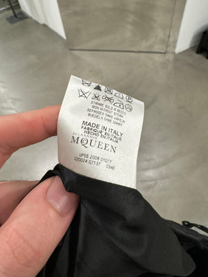 S/S2008 Alexander McQueen silk mini flared skirt