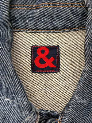2000s Dolce & Gabbana faded distressed denim jacket