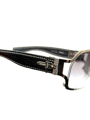 1/1 Chrome Hearts REHAB-I factory diamonds and ruby leather sunglasses