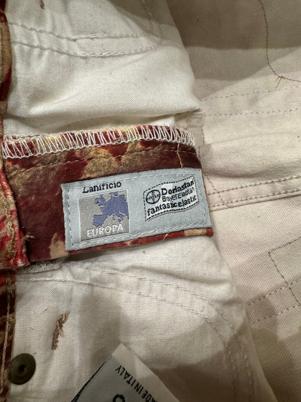 A/W2002 Roberto Cavalli double layer distressed pants