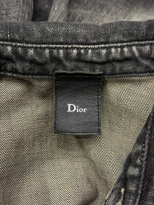 2002 Dior by Hedi Slimane faded denim jacket