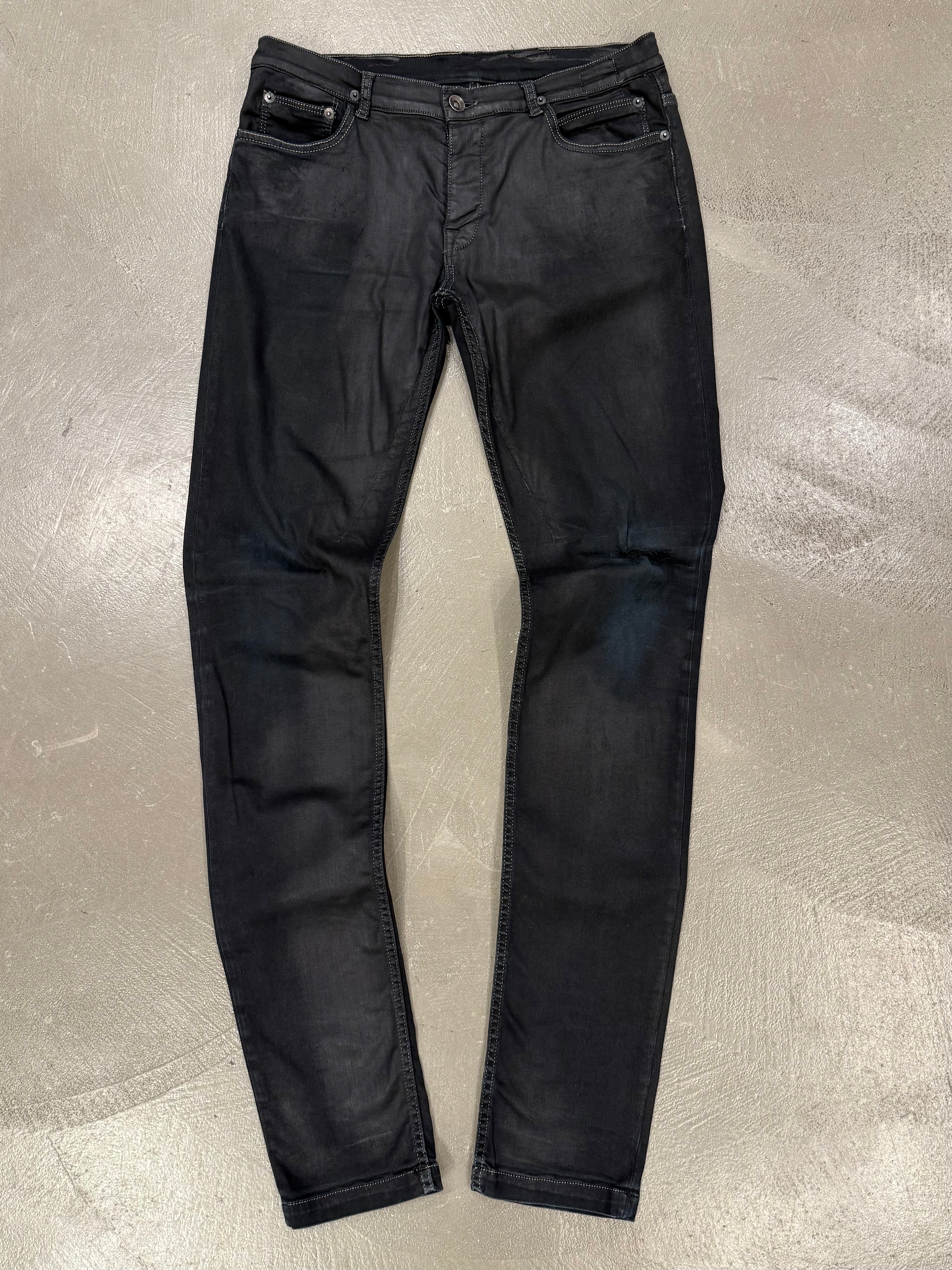 00s archive Black Coating Skinny Denim 00s archive fuga coated 