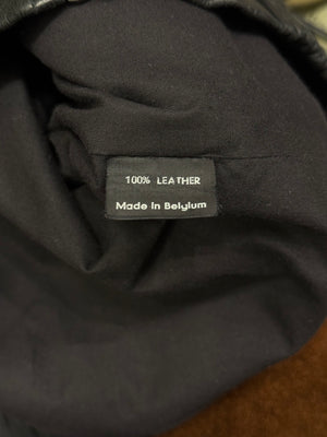 S/S2002 Raf Simons runway police cargo leather bomber jacket