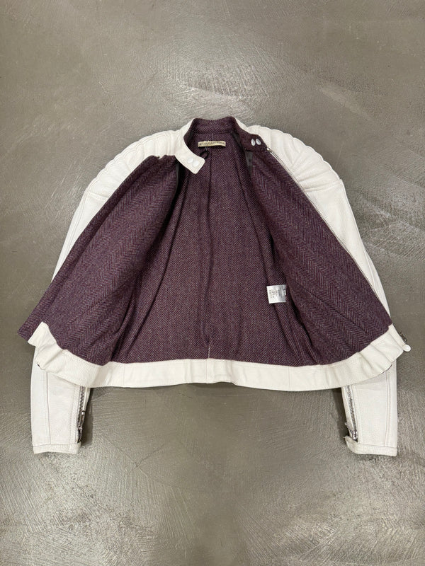 A/W2004 Balenciaga by Nicolas Ghesquière runway reinforced leather jacket