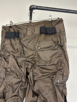 SS2008 Dolce & Gabbana wire wrinkle shorts bondage cargo pants