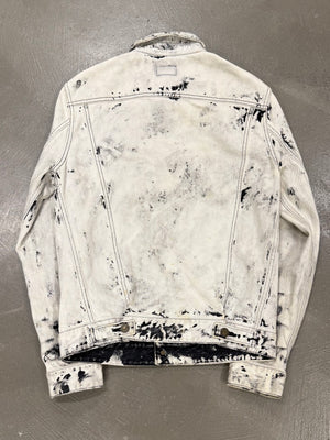 S/S2016 Saint Laurent bleached studded denim jacket