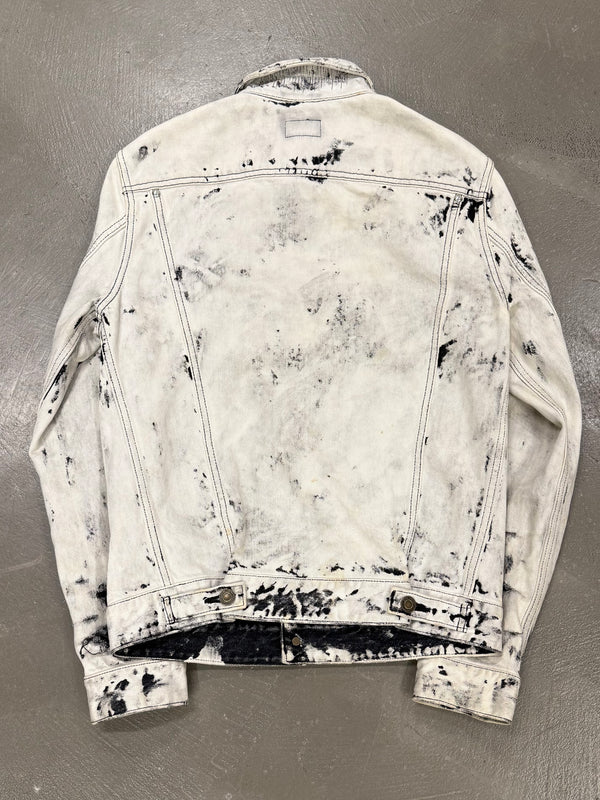 S/S2016 Saint Laurent bleached studded denim jacket