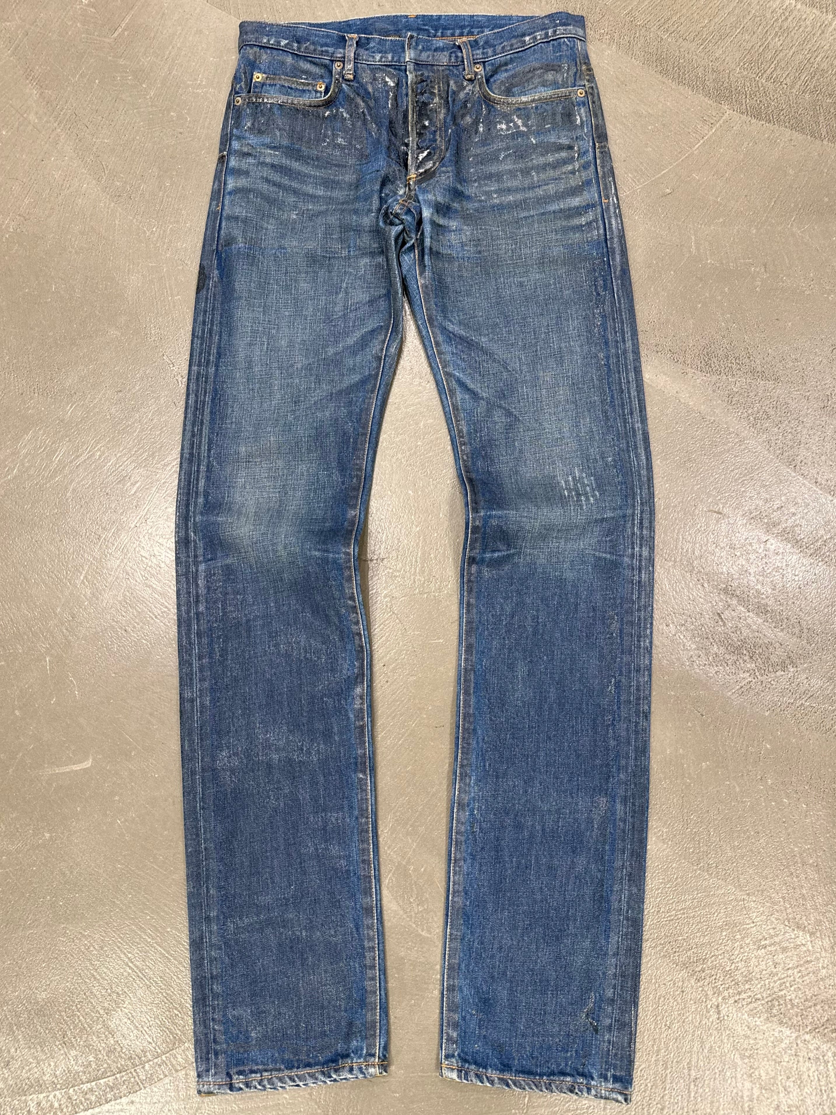 F/W 2003 Dior by Hedi Slimane green waxed denim