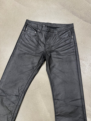 F/W 2003 Dior by Hedi Slimane coated clawmark jeans