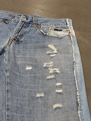 2005 Dolce & Gabbana "David Beckham" deconstructed shorts