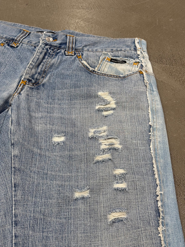 2005 Dolce & Gabbana "David Beckham" deconstructed shorts