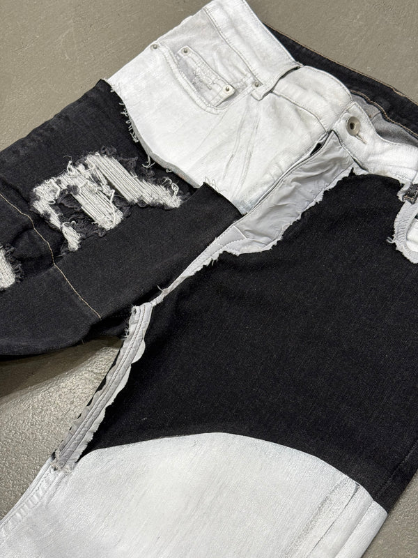 S/S2020 Rick Owens Tyrone painted sample jeans