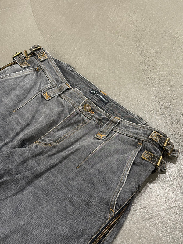 A/W2003 Dolce & Gabbana runway biker bondage pants