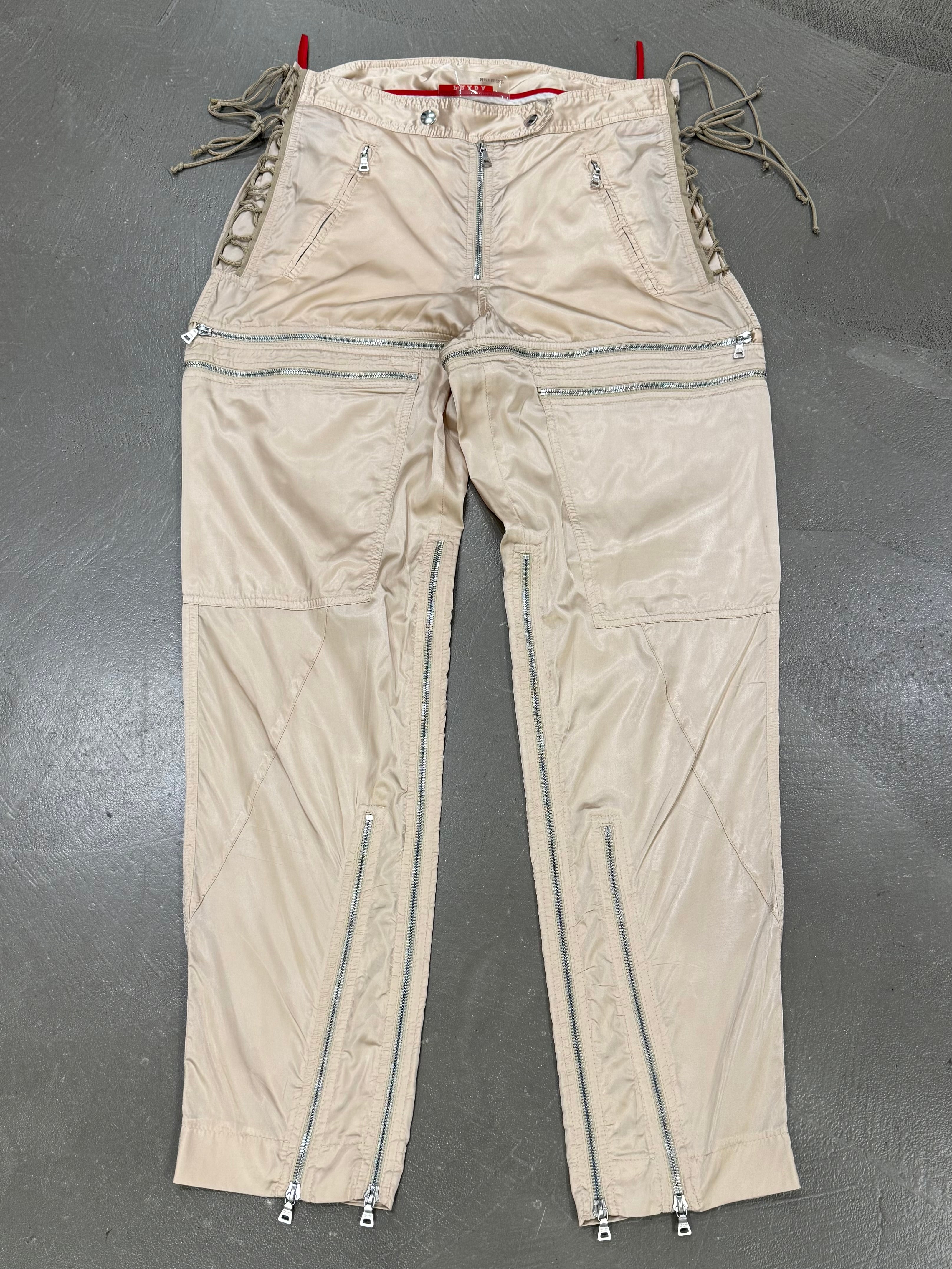 1999 Prada astro biker zipper pants