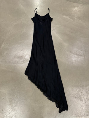 2003 Roberto Cavalli wrinkle maxi dress