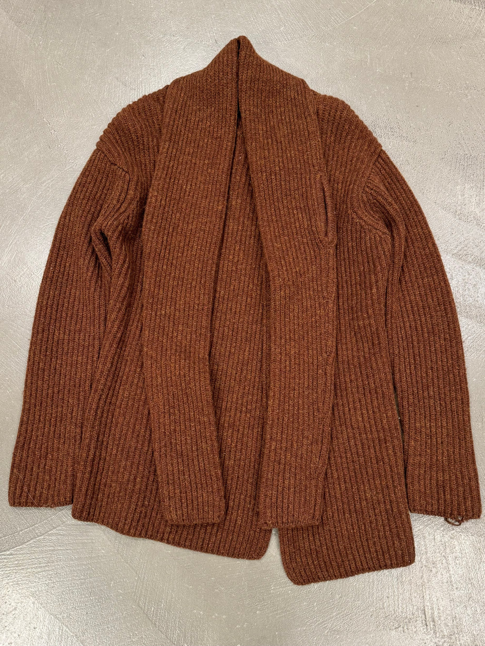 A/W1996 Yohji Yamamoto runway scarf thick wool asymmetrical knit