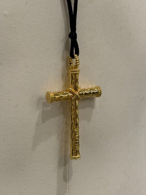 2000s Roberto Cavalli cross necklace