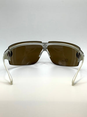 2000s Dior by Galliano foldable futuristic sunglasses