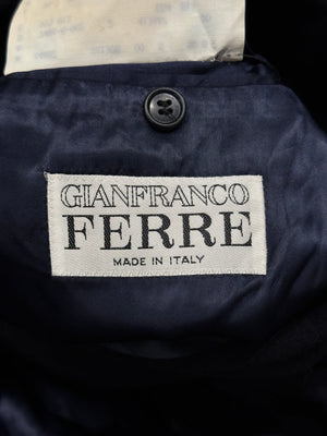 1990s Gianfranco Ferre kashmir oversized coat