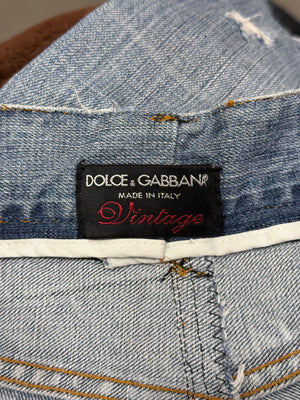 2005 Dolce & Gabbana "David Beckham" deconstructed shorts