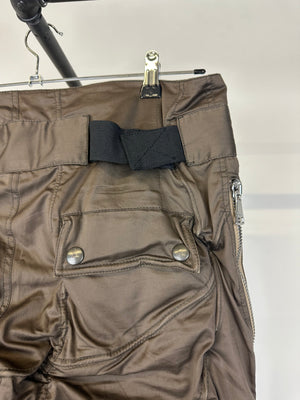 SS2008 Dolce & Gabbana wire wrinkle shorts bondage cargo pants