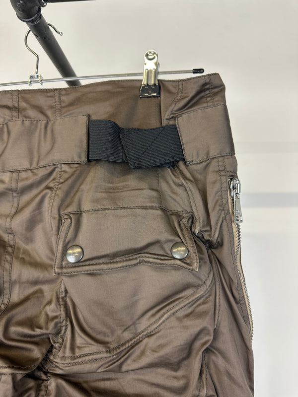 SS2008 Dolce & Gabbana wire wrinkle shorts bondage cargo pants