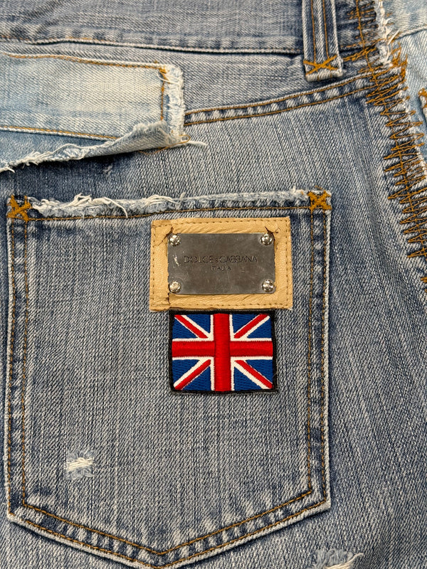 2005 Dolce & Gabbana "David Beckham" deconstructed shorts