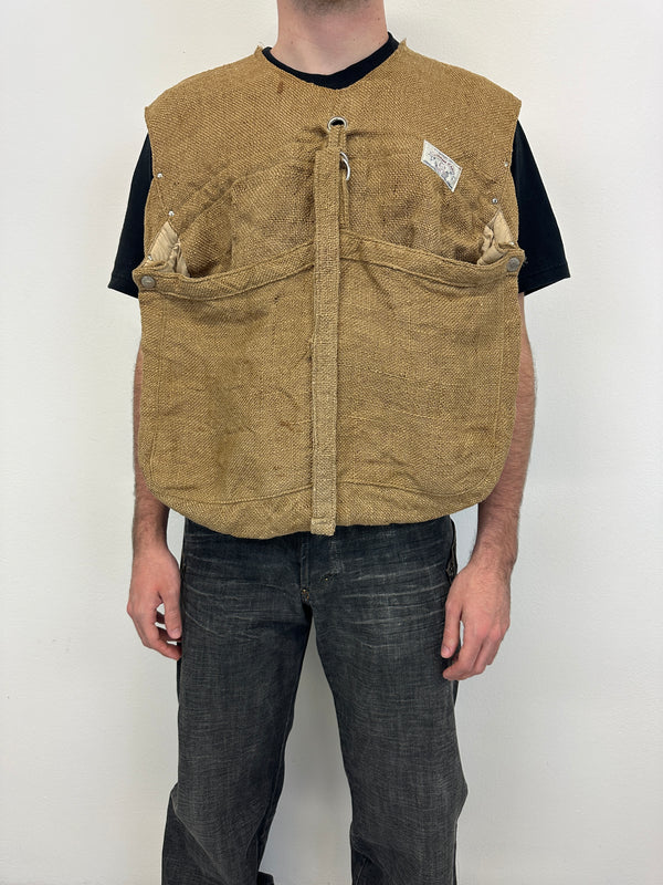 1990s Armani Jeans jute military vest