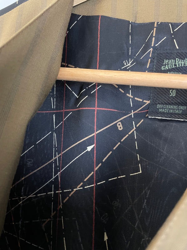 SS96 Jean Paul Gaultier cargo safari zipper blazer vest