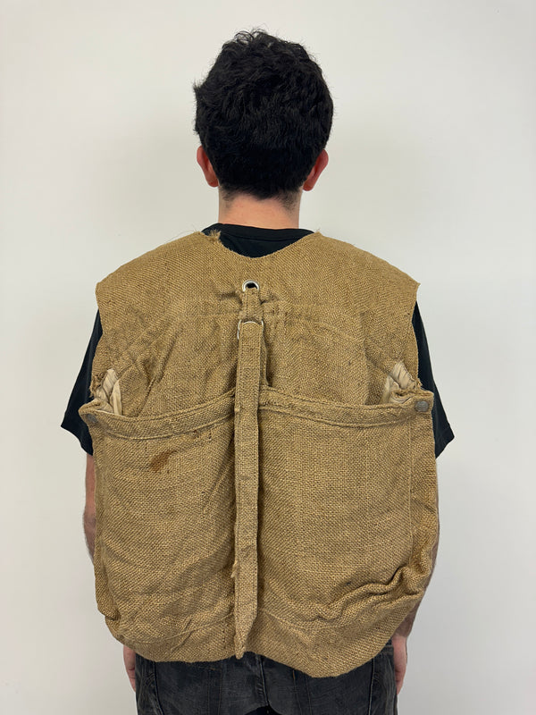 1990s Armani Jeans jute military vest