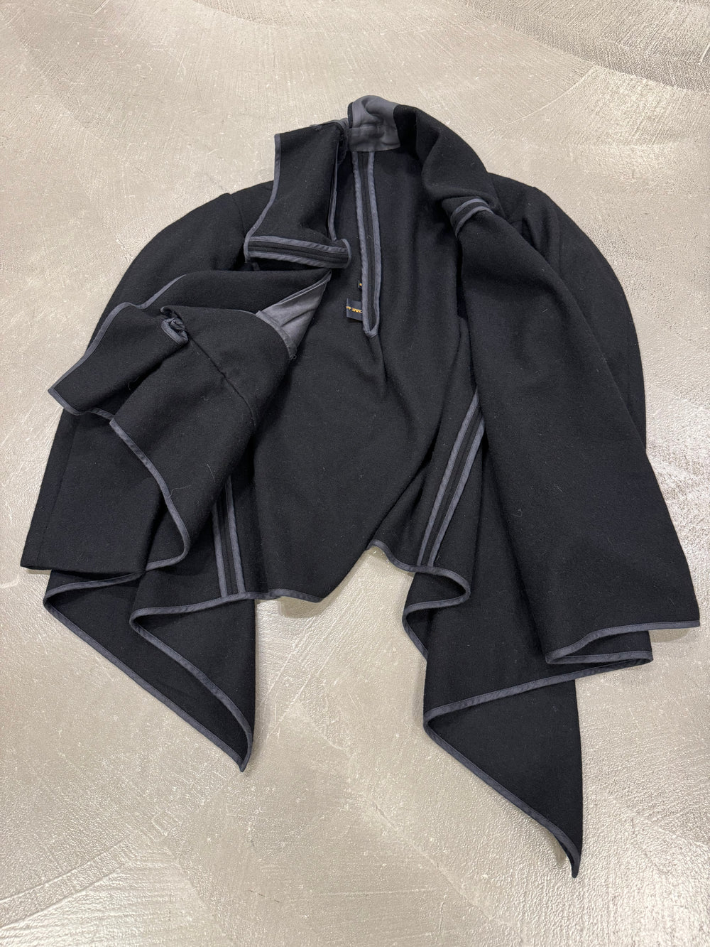 1990s Comme des Garçons asymmetrical wool jacket
