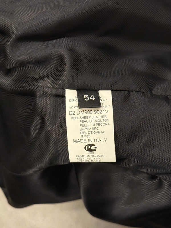 2000s Dirk Bikkembergs embossed crocodile leather biker jacket