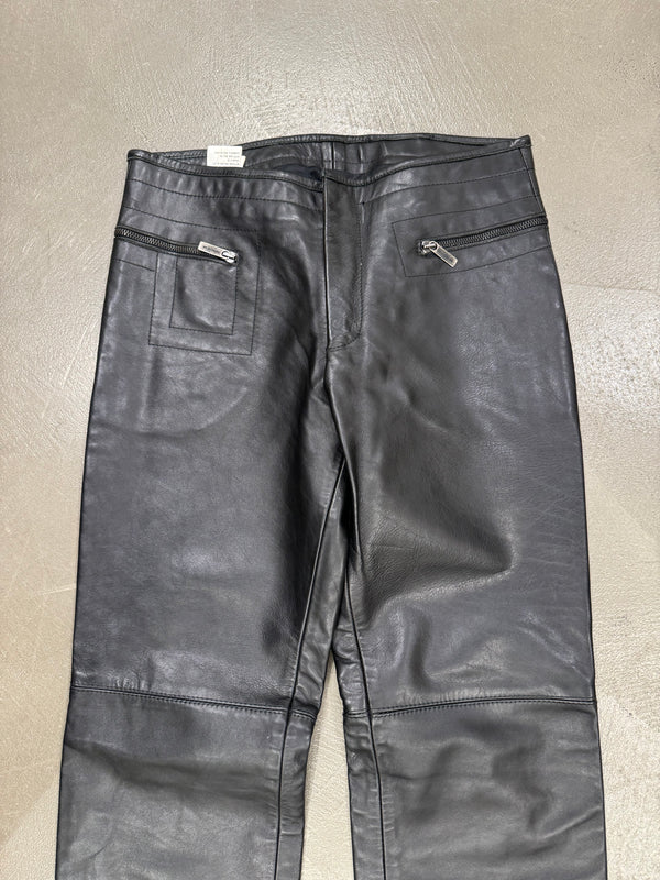 1990s Dirk Bikkembergs all around zipper leather pants