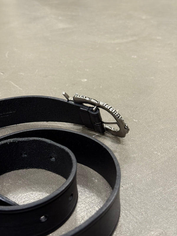 2010s Yves Saint Laurent logo leather belt