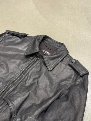 S/S2002 Raf Simons runway police cargo leather bomber jacket