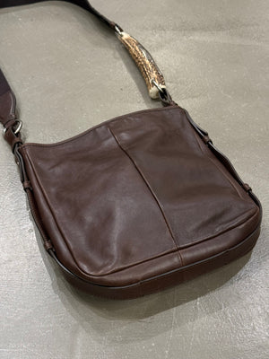 2000s Yves Saint Laurent Mombasa horn shoulder bag