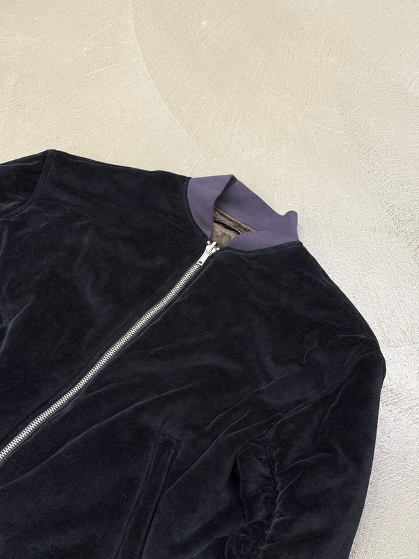 Haider Ackermann velvet Perth bomber jacket