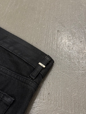 S/S2004 Dior by Hedi Slimane Strip destroyed coated jeans