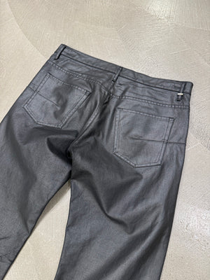 F/W 2003 Dior by Hedi Slimane coated clawmark jeans