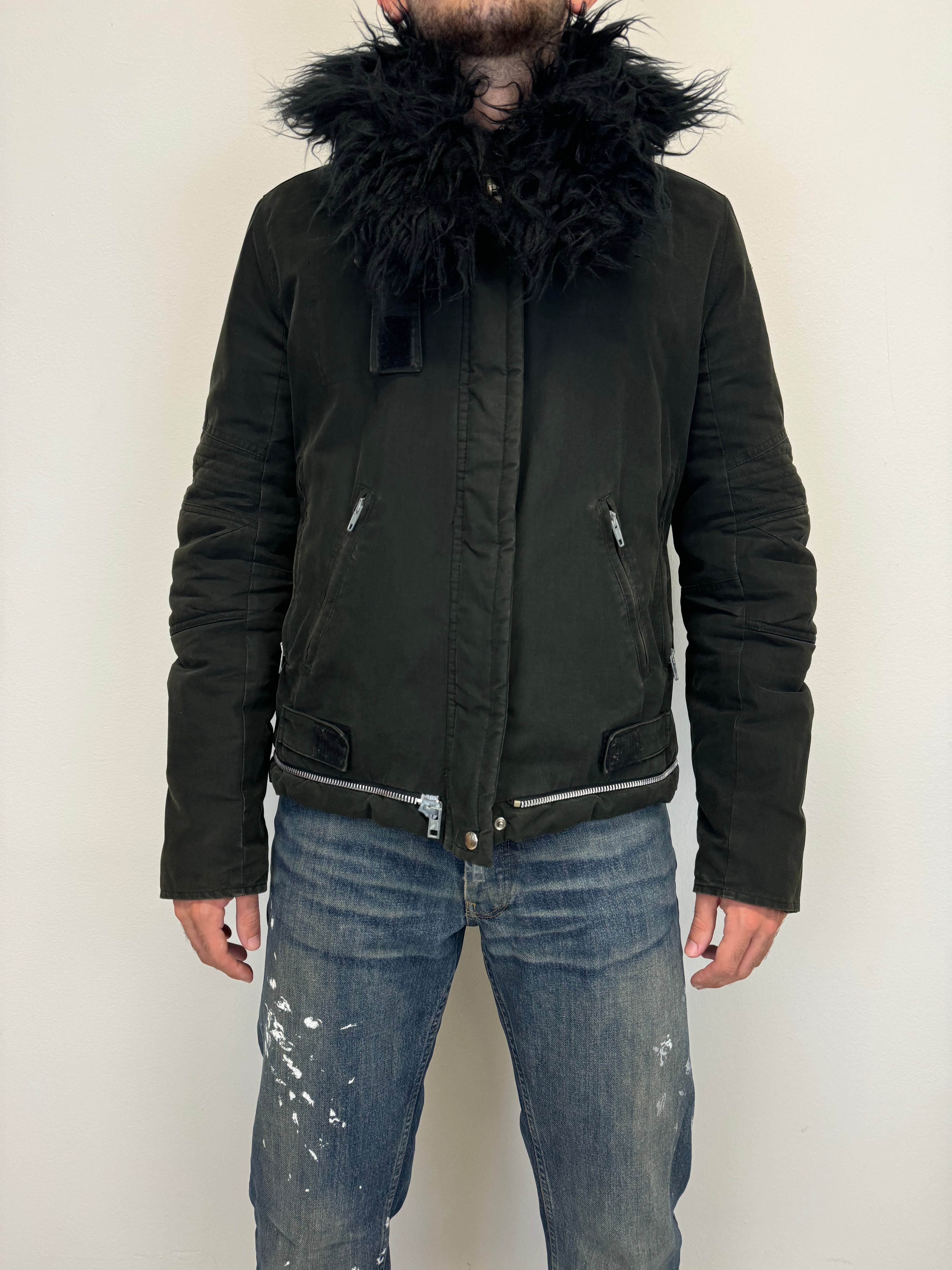 A/W 1999 Helmut Lang Moleskin Astro Biker Jacket