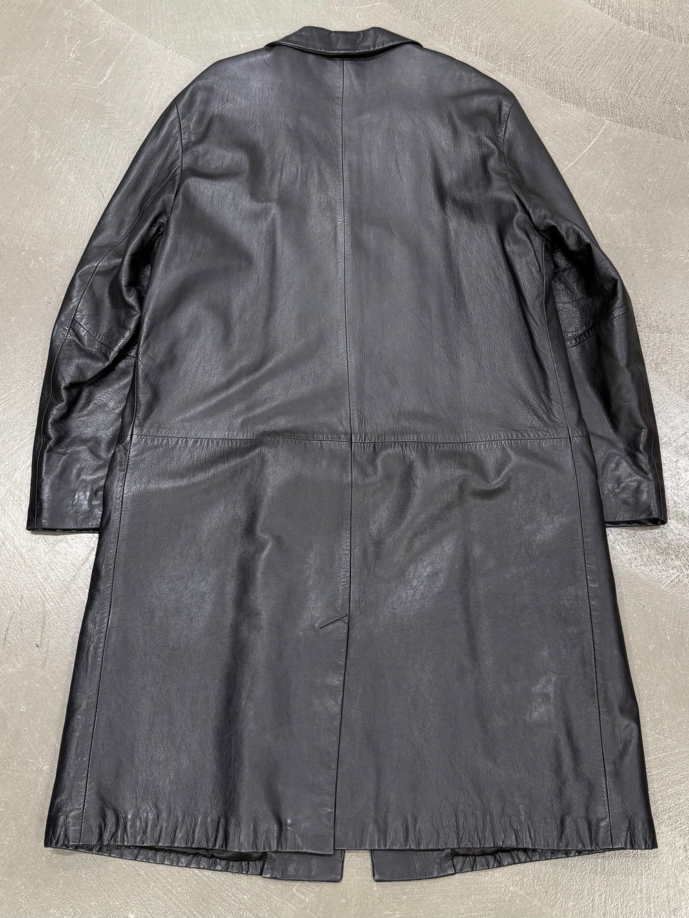 1990s Emporio Armani leather coat
