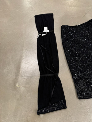 S/S 1999 Dolce & Gabbana paillettes beaded skirt set