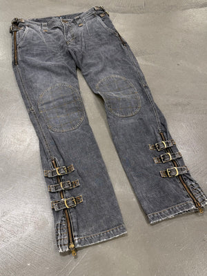 A/W2003 Dolce & Gabbana runway biker bondage pants